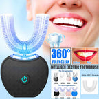 360° U-Shaped Electric Toothbrush: Waterproof Whitening