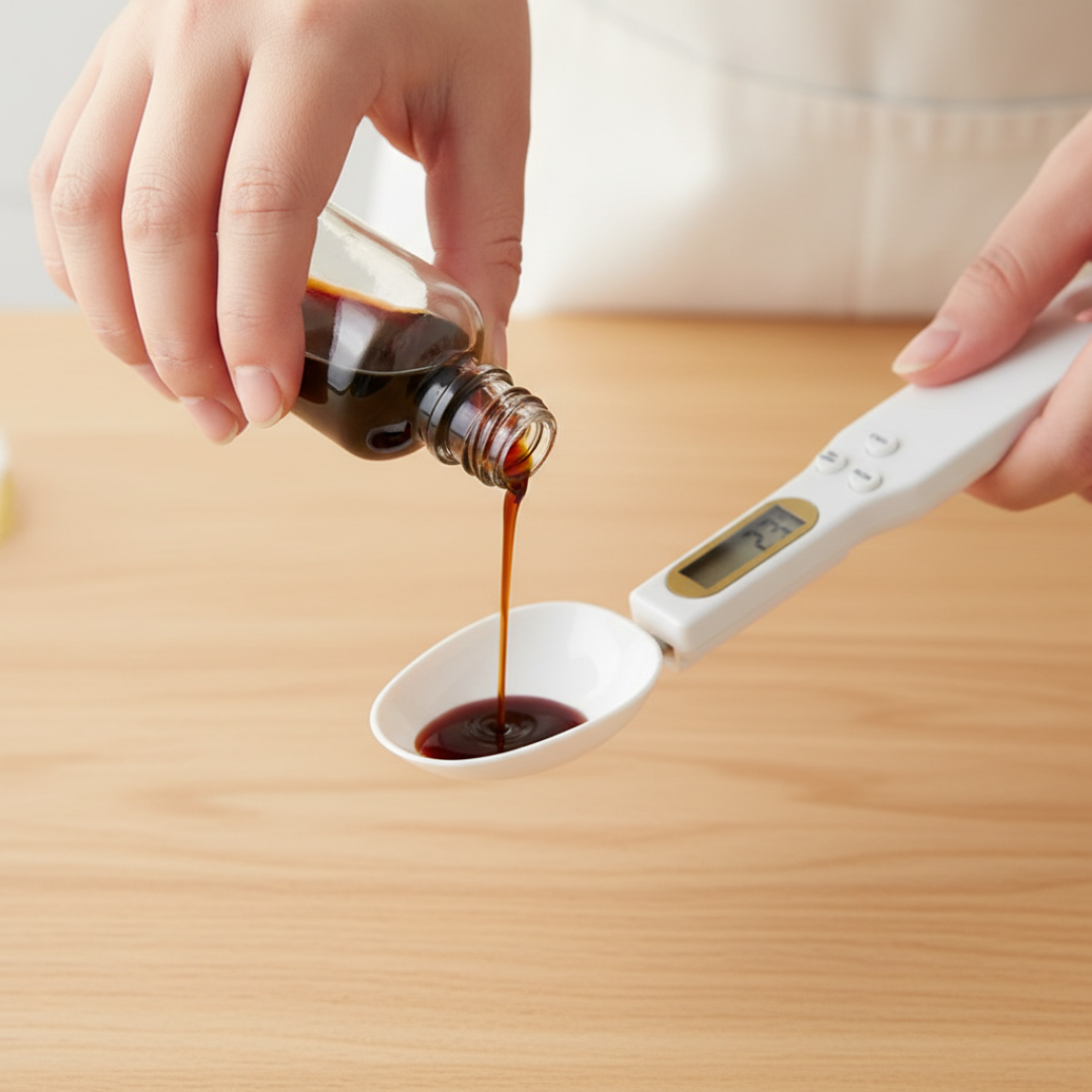 Digital Measuring Spoon Scale: LCD Display, Precision Gram Measuring