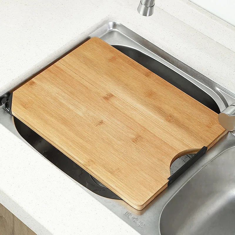 Household Bamboo Cutting Board in use - Stezly