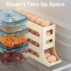 4-Layer Auto-Rolling Egg Storage Tray: Holds 30 Eggs detail view - Stezly