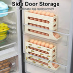 4-Layer Auto-Rolling Egg Storage Tray: Holds 30 Eggs - Stezly