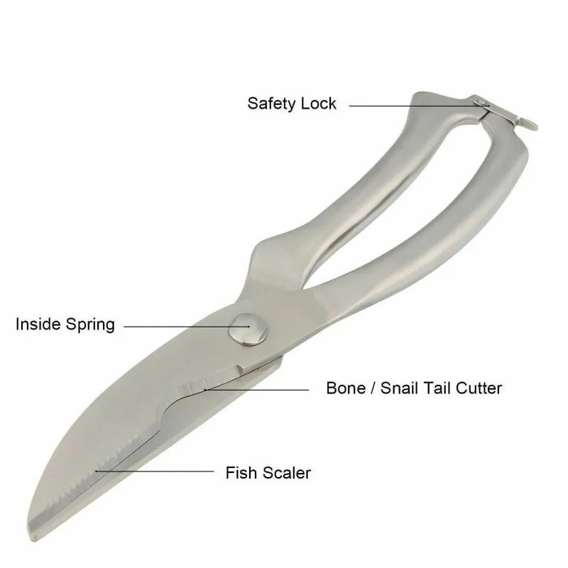 Heavy-Duty Kitchen Shears: Poultry and Bone Scissors detail view - Stezly