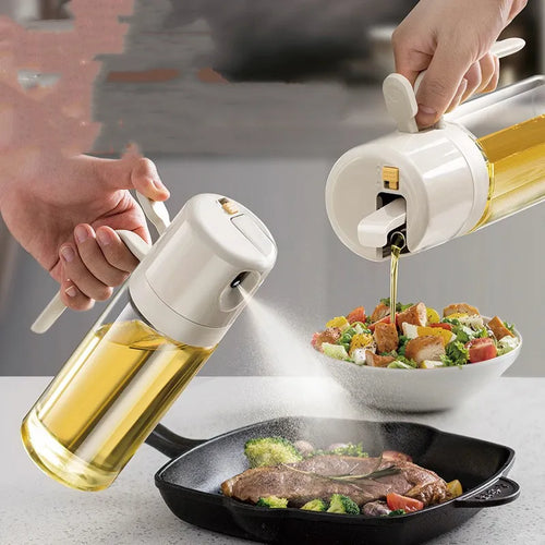2-in-1 Oil Sprayer & Pourer Bottle - Stezly