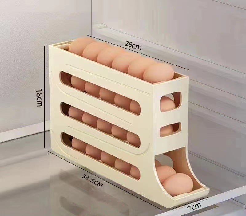 4-layer egg roller tray yellow