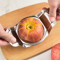 Apple slice coring splitter