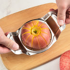 Apple slice coring splitter