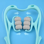 6-Roller Neck Massager: Deep Tissue Relief Tool