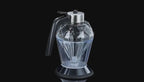 Diamond Glass Push-Button Oil Dispenser Bottle