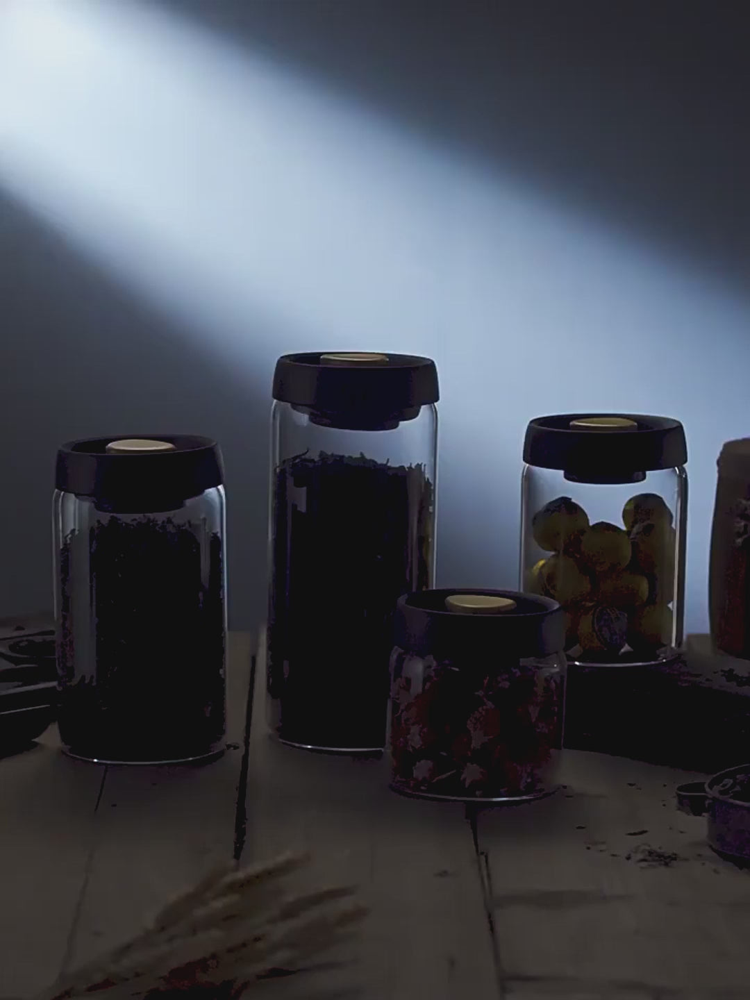 Vacuum-Sealed Glass Coffee & Food Storage Canister