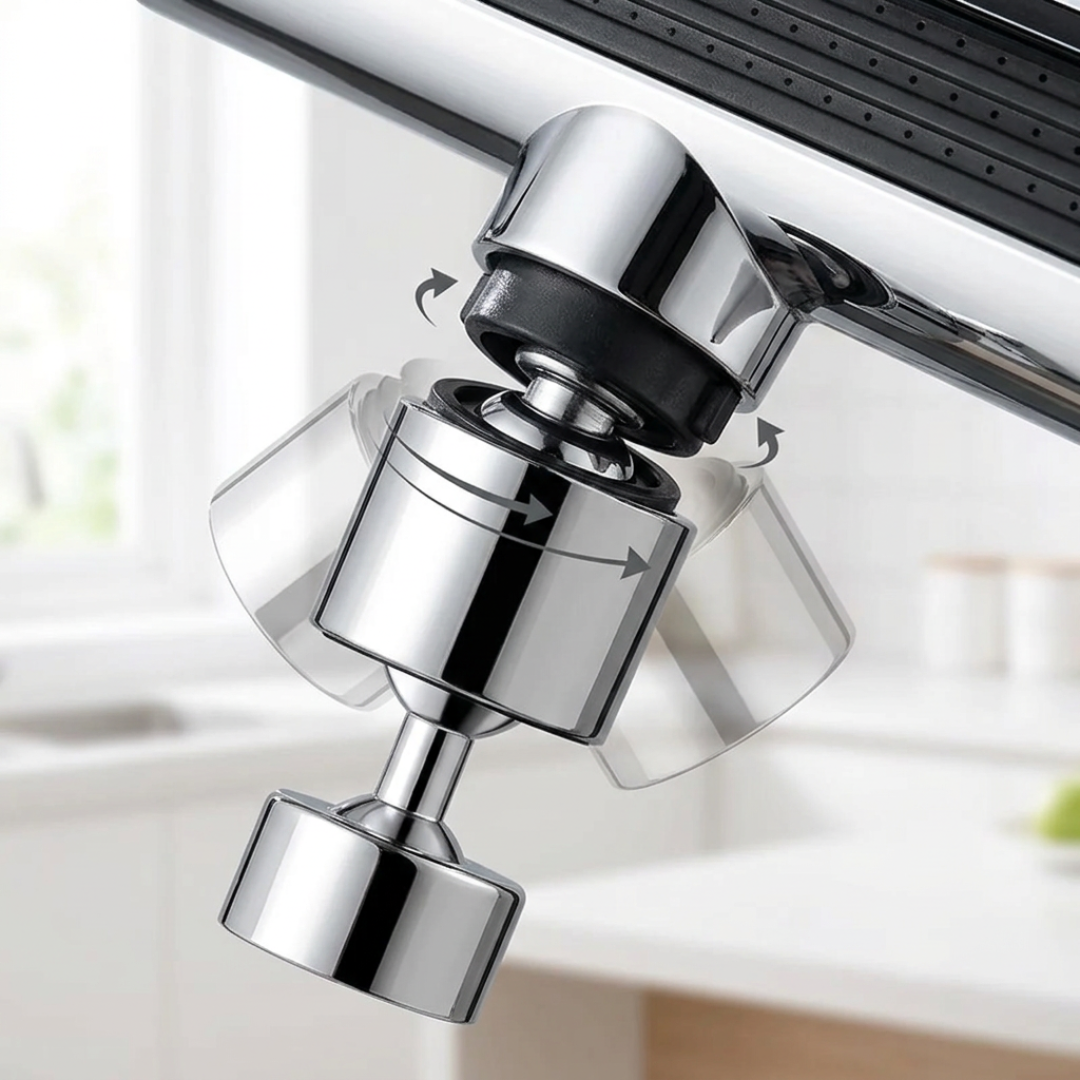 Waterfall Faucet Aerator: 360° Splash-Free Kitchen Nozzle