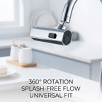 Waterfall Faucet Aerator: 360° Splash-Free Kitchen Nozzle